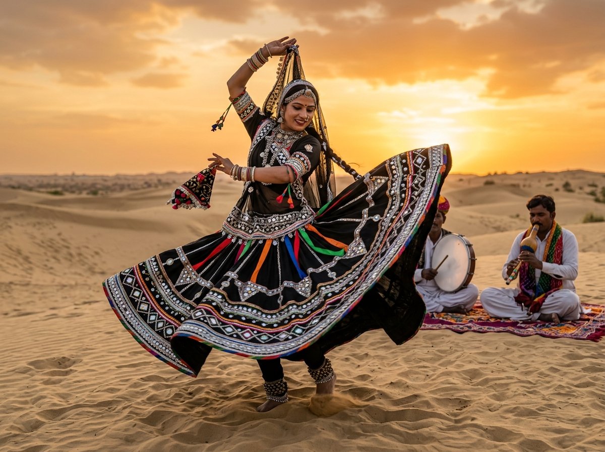 Kalbeliya Serpent Dance in Dunes