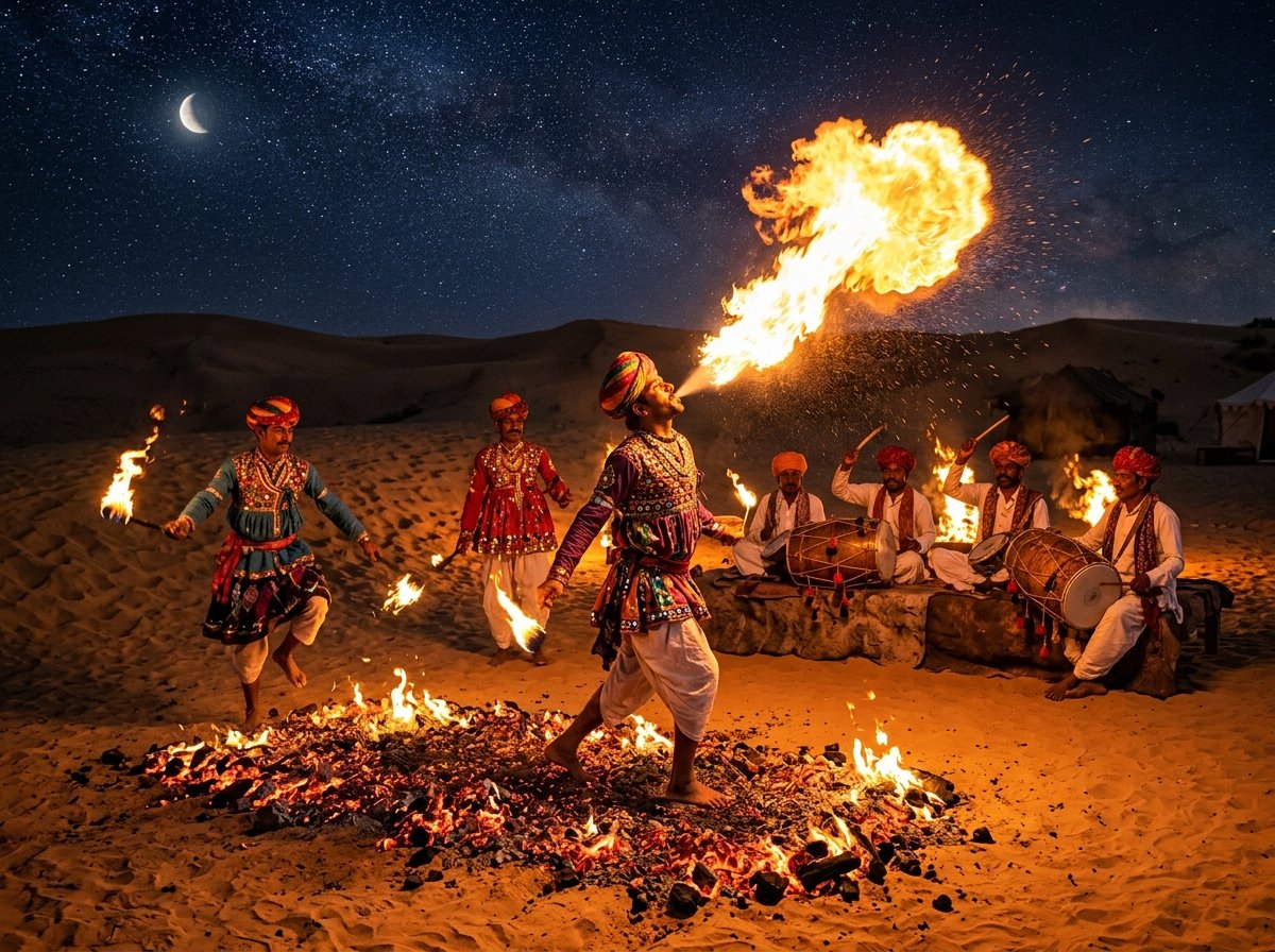 Rajasthan Desert Fire Dance